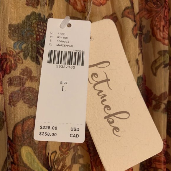 Anthropologie dress MAIZE/PAIL Size L - Picture 5 of 6